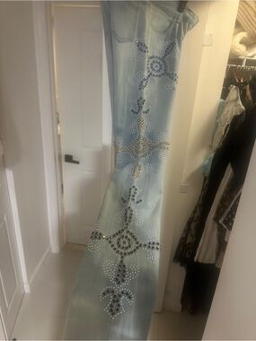 Versace  western runway rhinestone Jeans